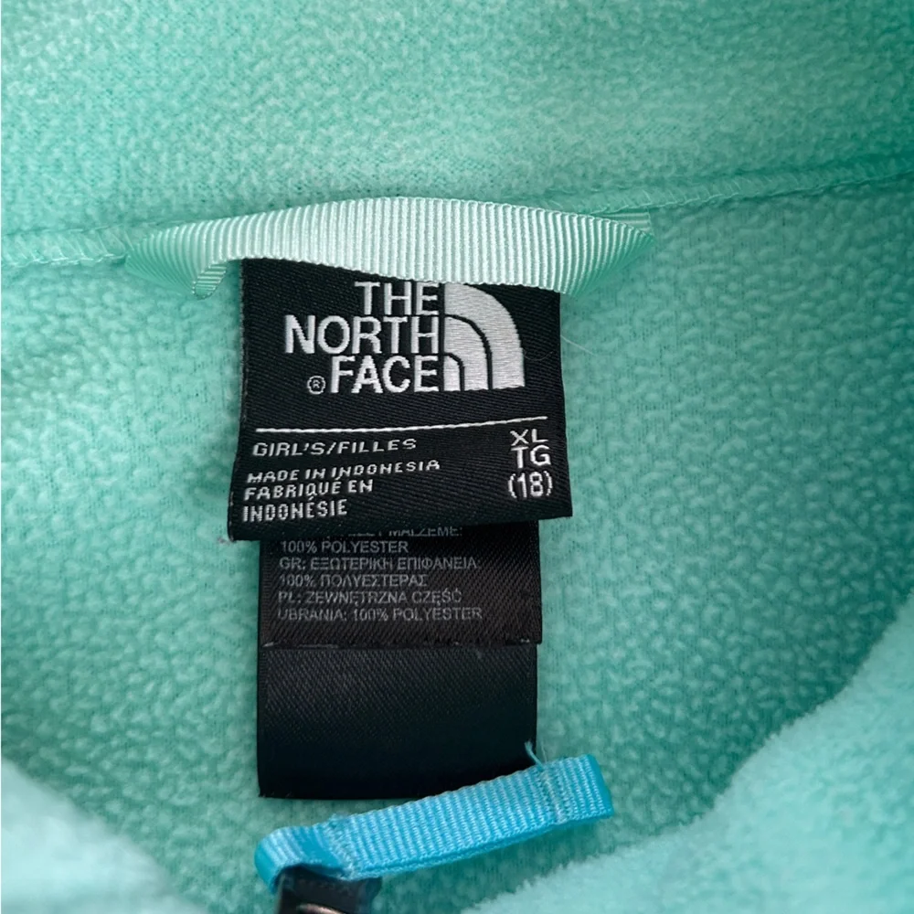 The North Face turquoise blue